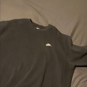 Nike Black Crewneck with White Logo